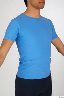 Jorge blue t shirt dressed sports upper body 0008.jpg